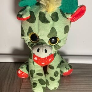 Spotted Green Plush Giraffe Toy